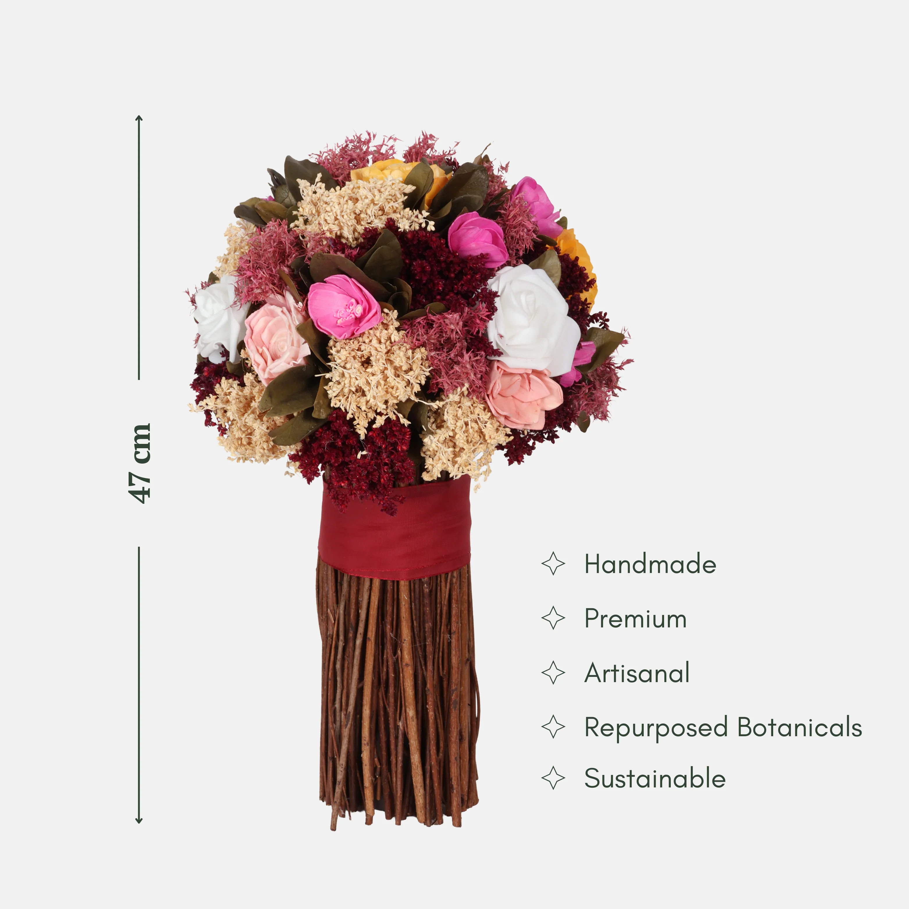 Amber Rose Dried Botanical Bouquet - Image 2