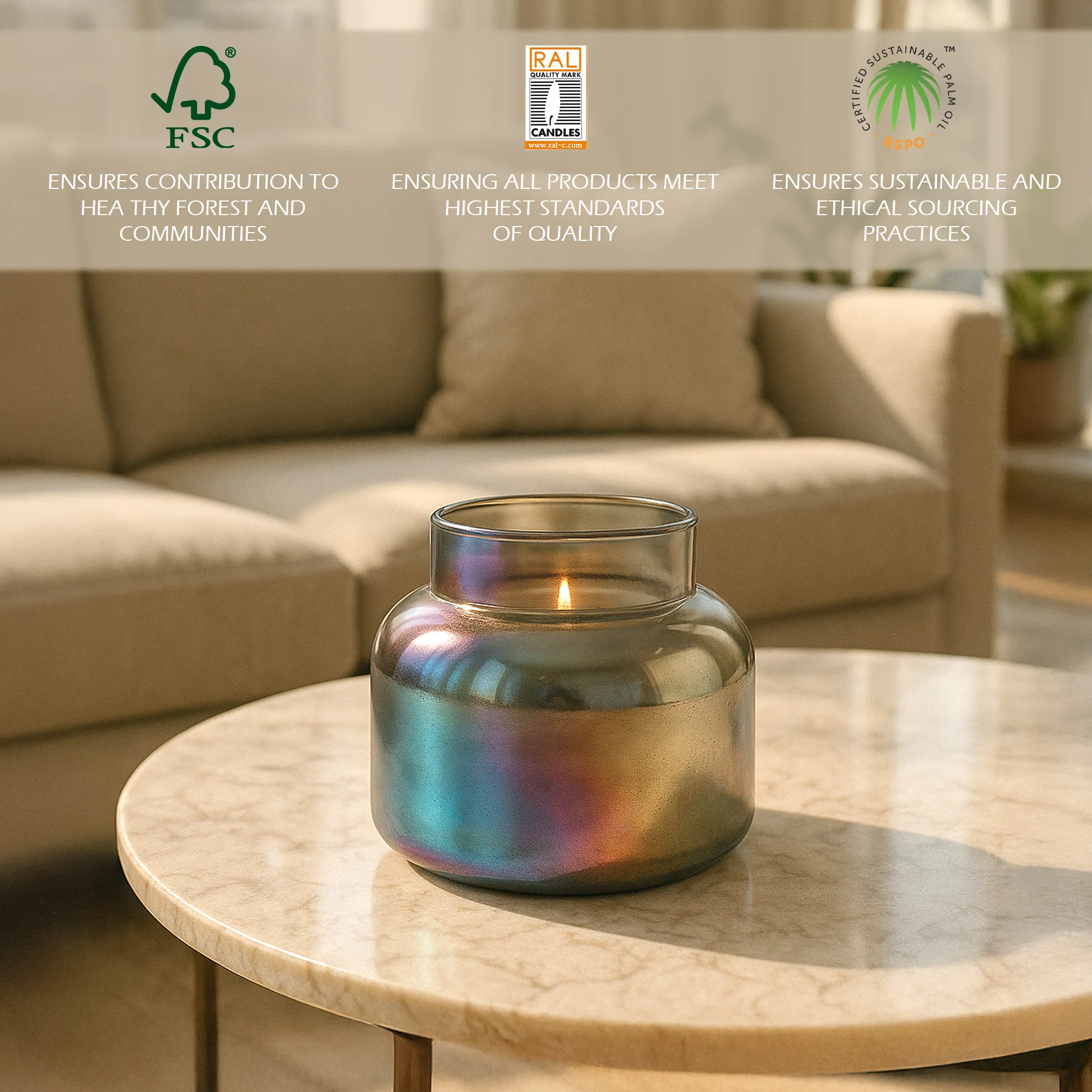 Anagha Iridescent Jar Candle - Image 4