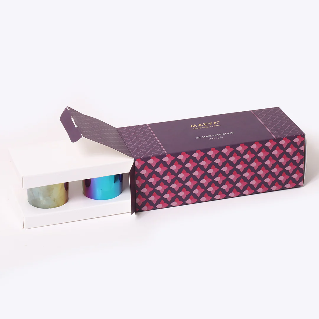 Anagha Iridescent Shot Glass Candle - Pack of 3 - Image 4