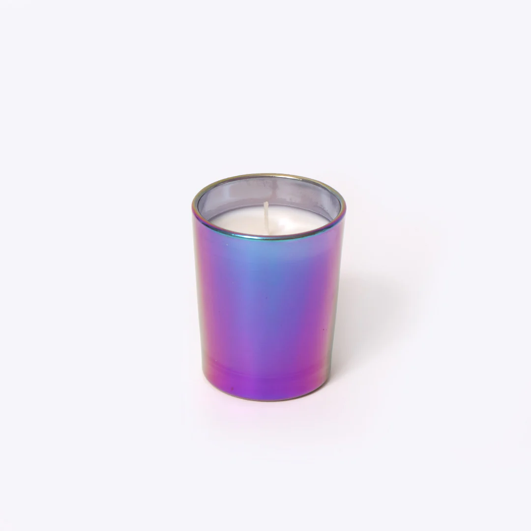 Anagha Iridescent Shot Glass Candle - Pack of 3 - Image 9