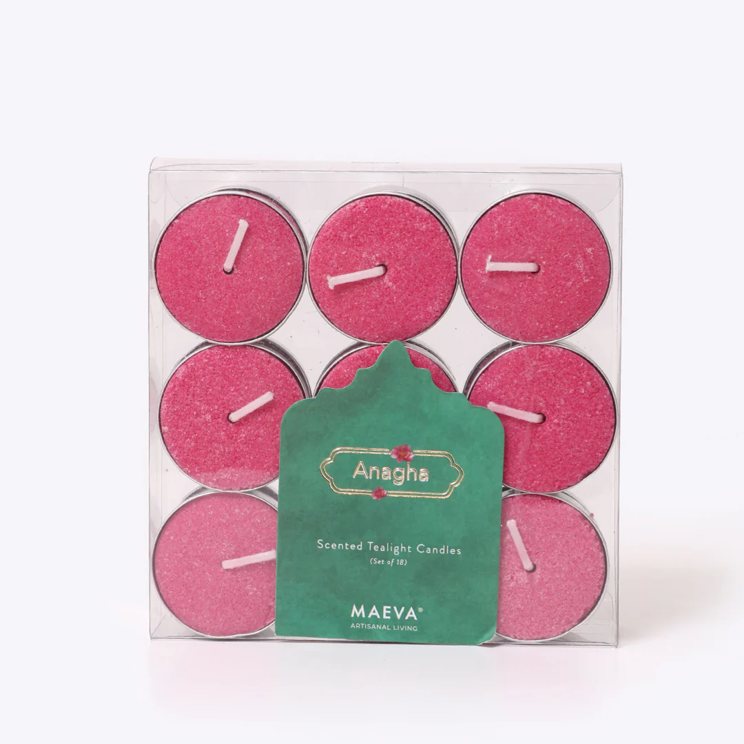 Anagha Scented Tealight Candles - Pack of 18 - Image 4