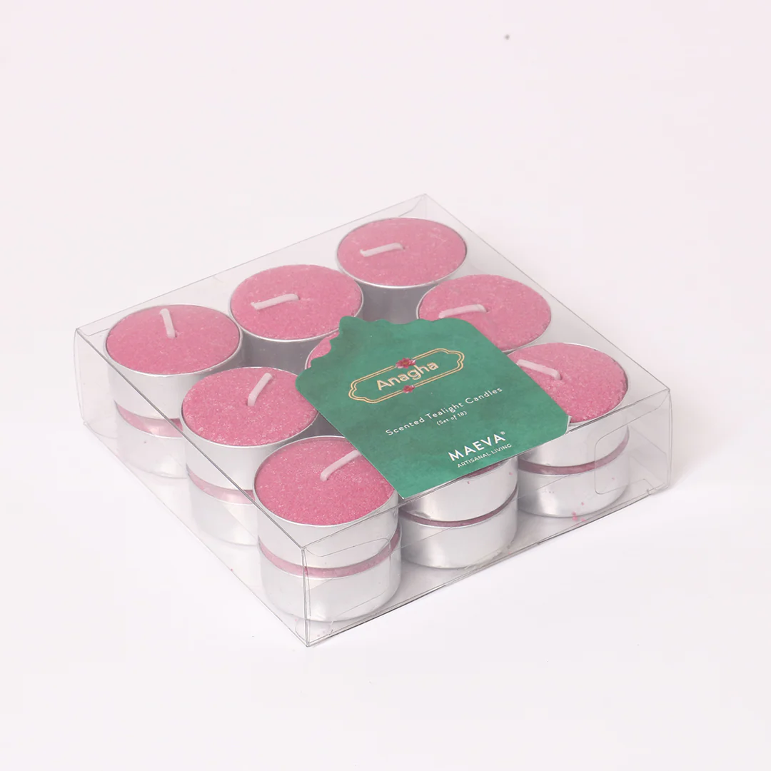 Anagha Scented Tealight Candles - Pack of 18 - Image 6