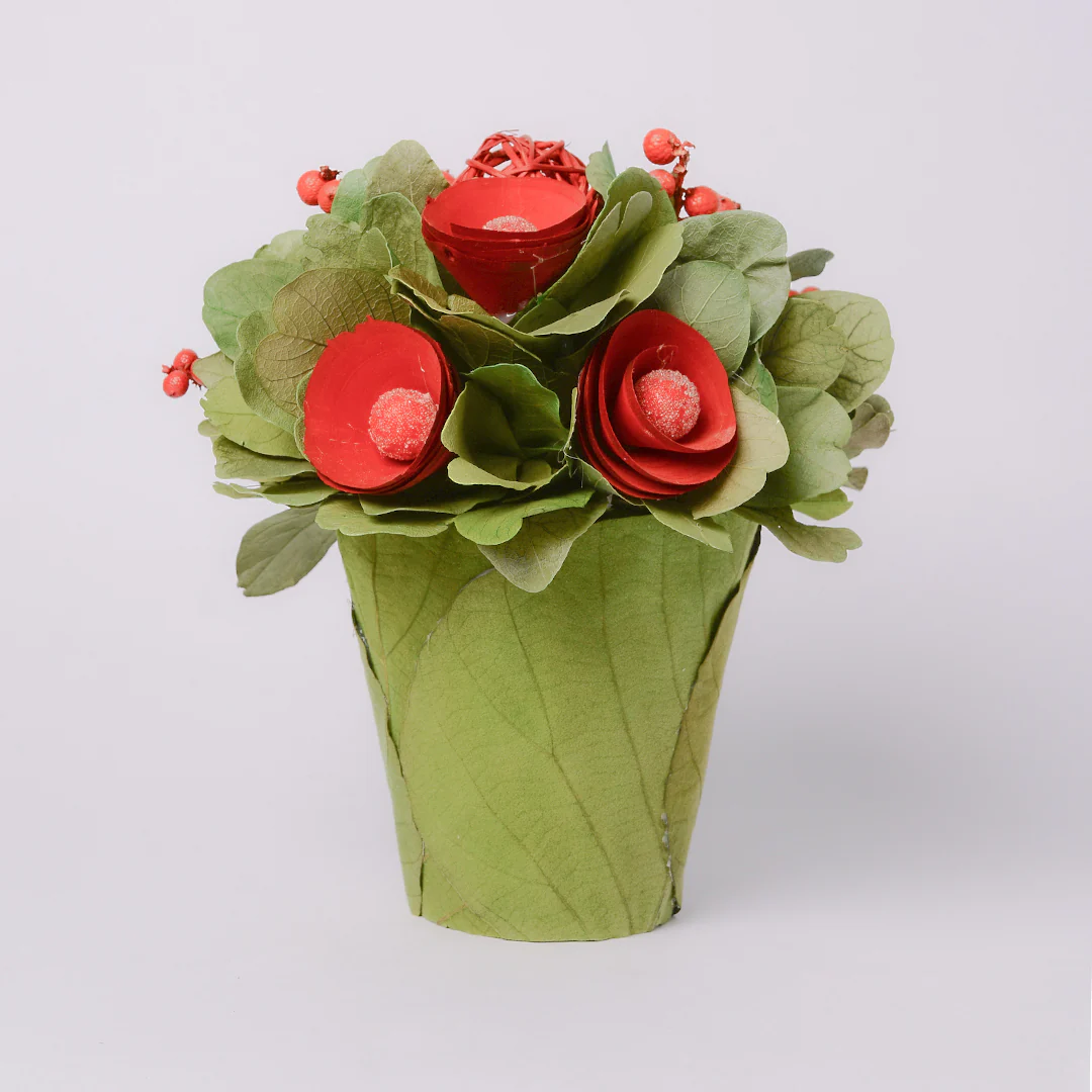 Berry Crush Dried Flower Pot Decor - Image 2