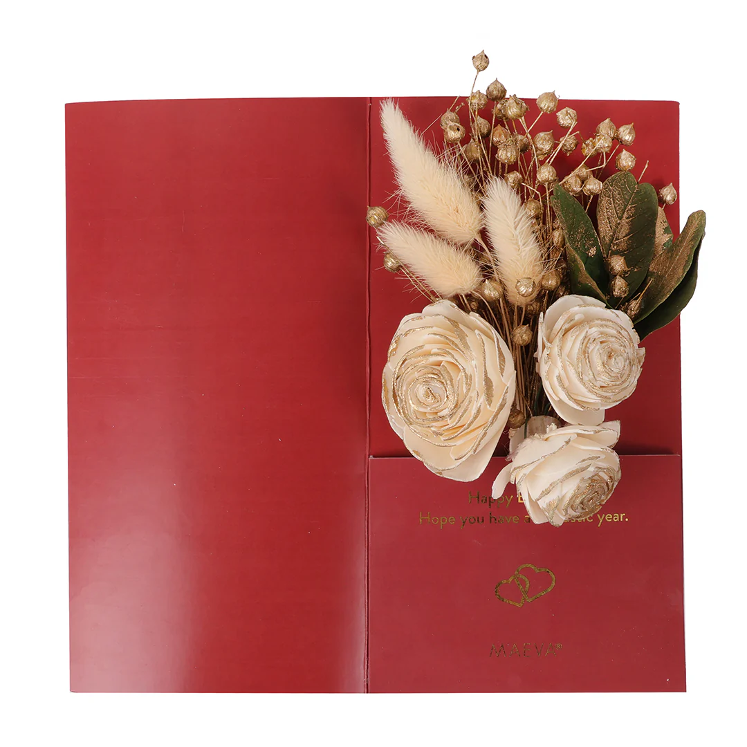 Birthday Greeting Card - Red - Image 4