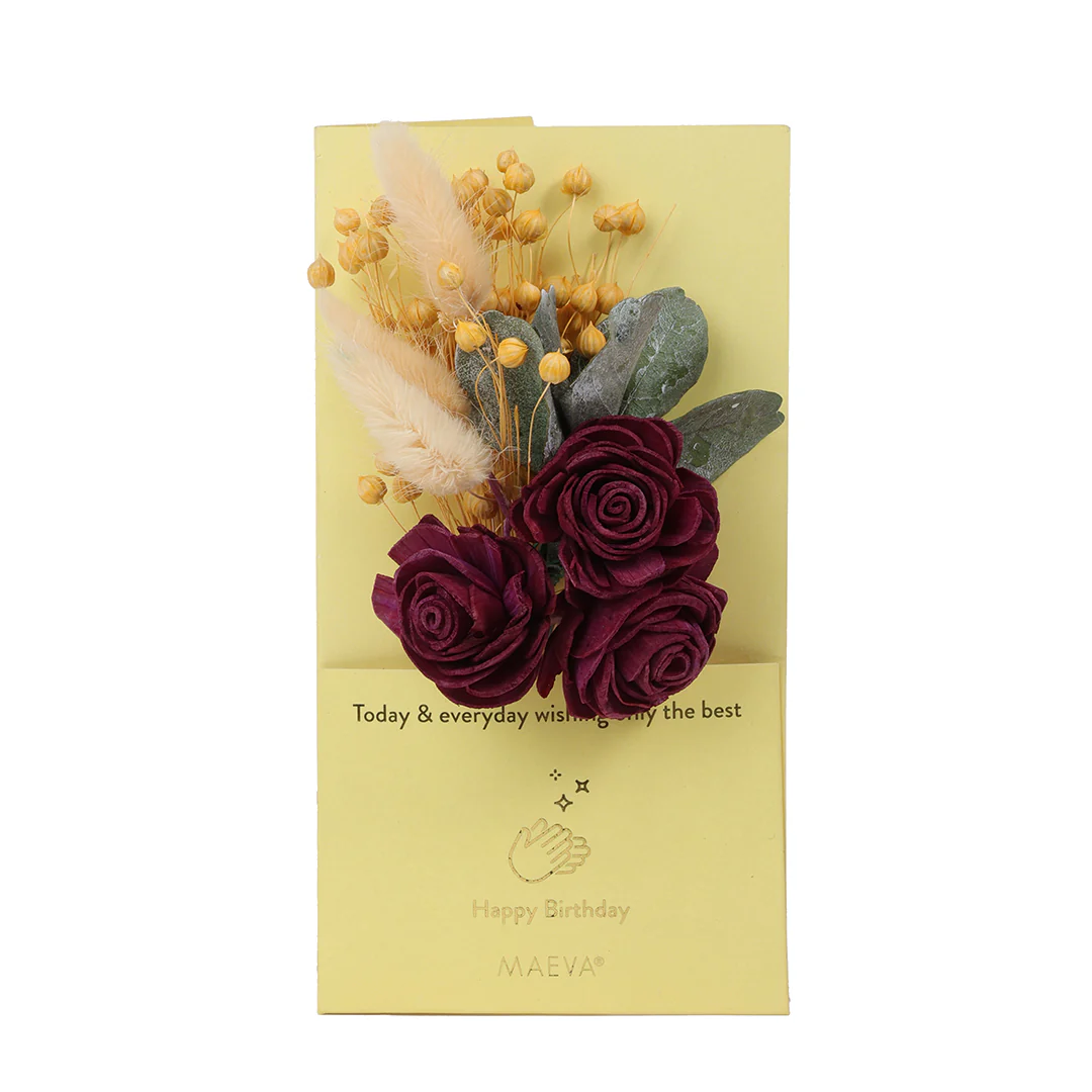 Birthday Greeting Card - Yellow - Image 3