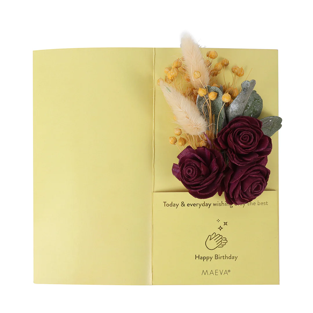 Birthday Greeting Card - Yellow - Image 5