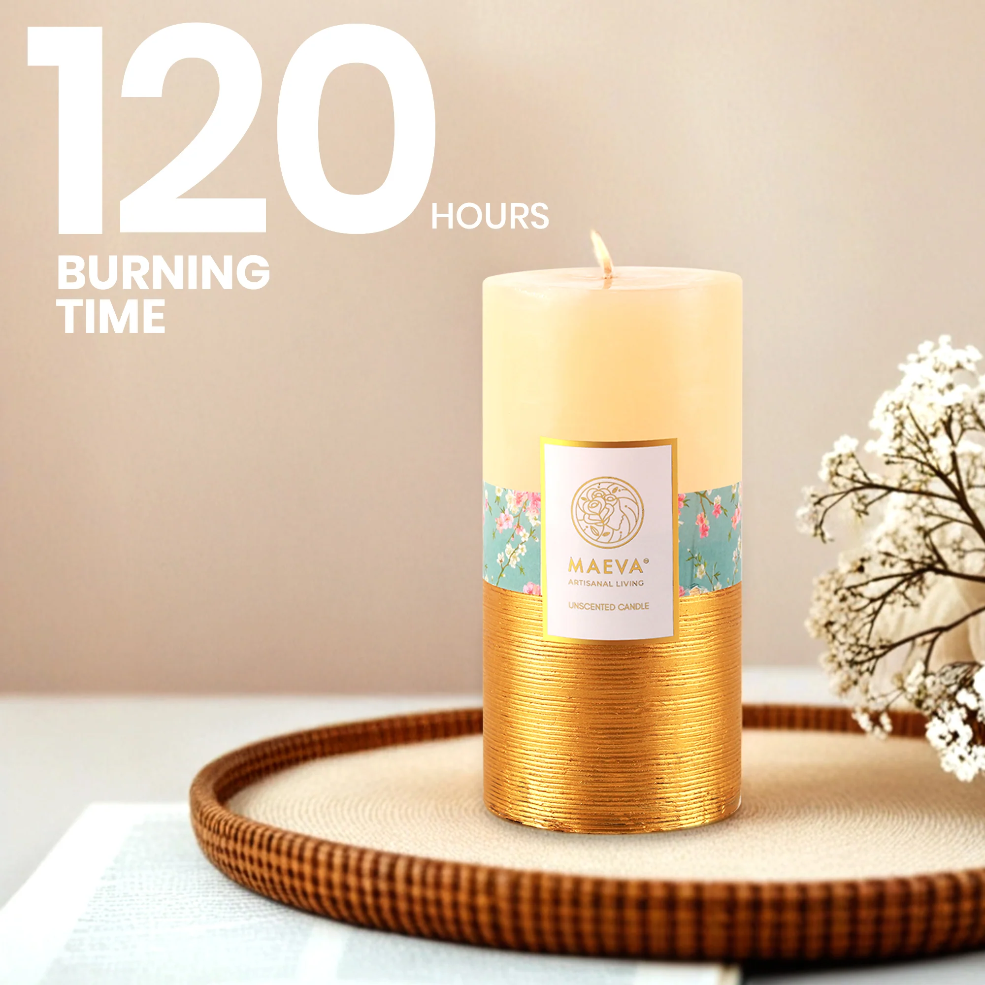 Birthday Pillar Candle - LARGE - Image 2