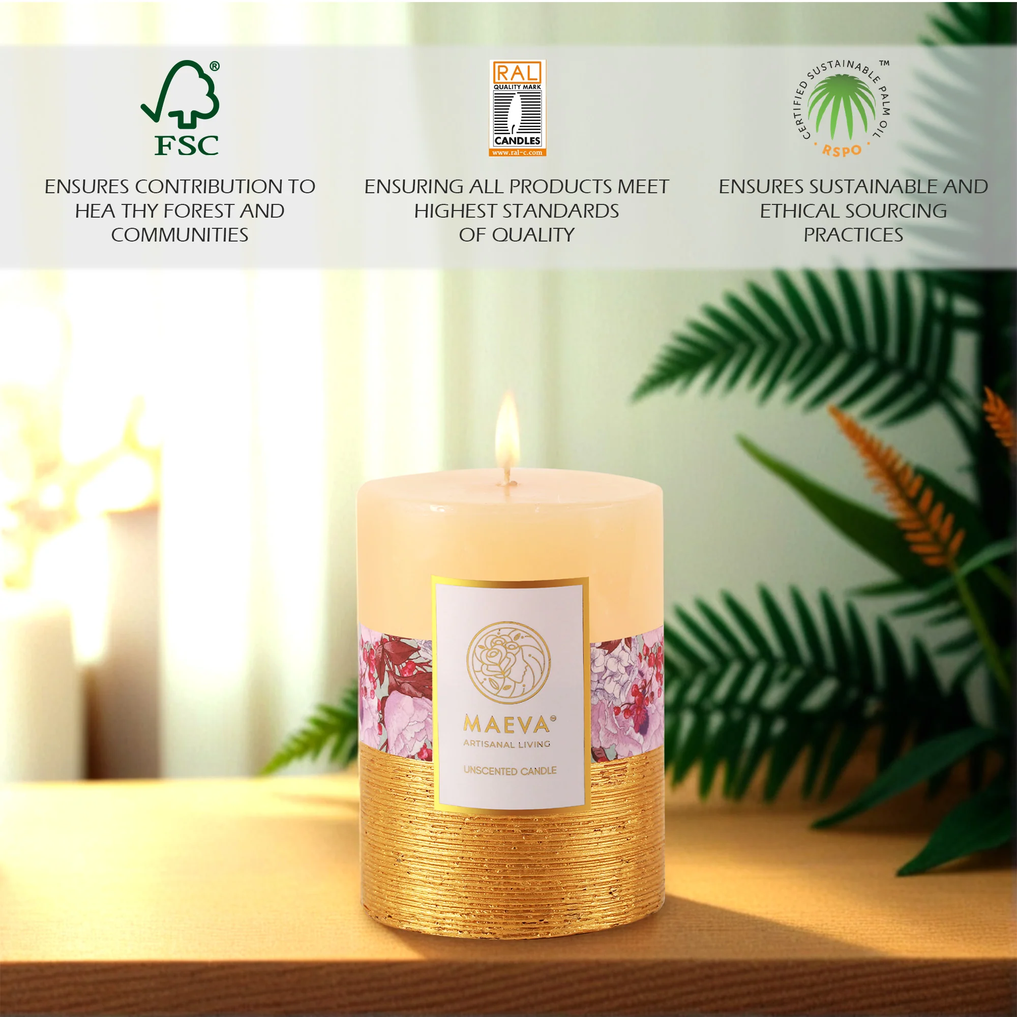 Birthday Pillar Candle - MEDIUM - Image 3
