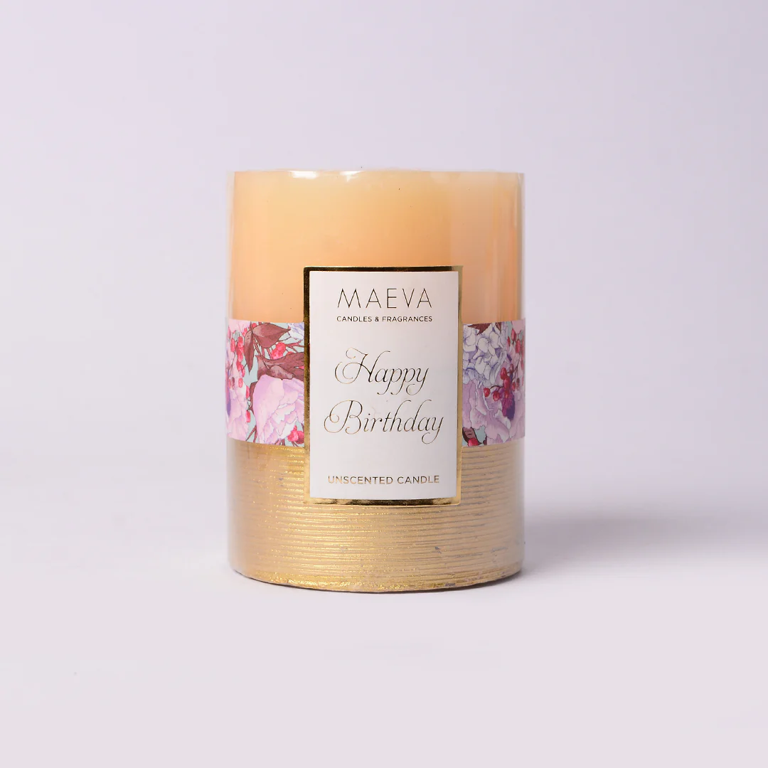Birthday Pillar Candle - MEDIUM - Image 6
