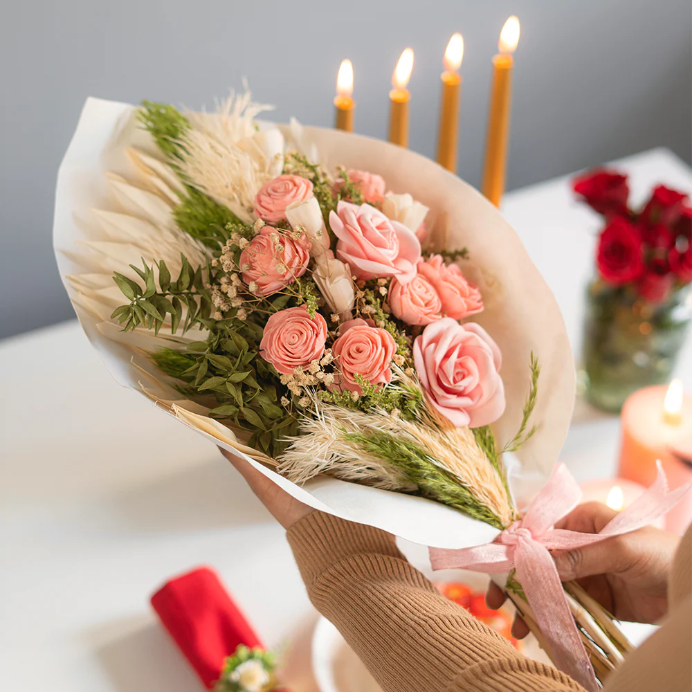 Blush Rush Dried Flower Bouquet
