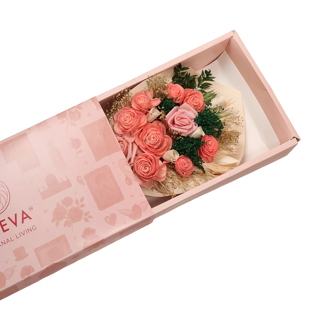 Blush Rush Dried Flower Bouquet - Image 7