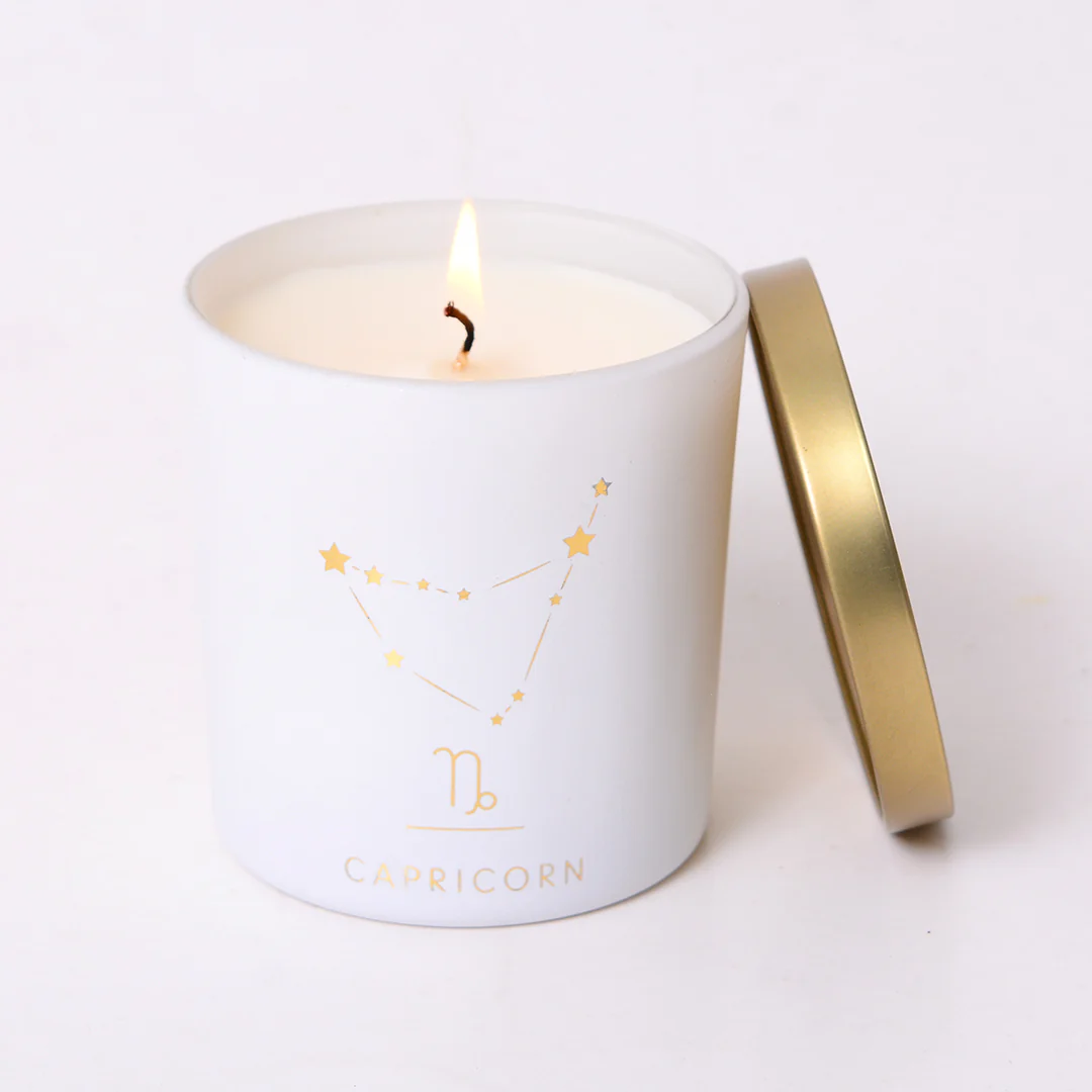 Capricorn Zodiac Scented Jar Candle - Image 3