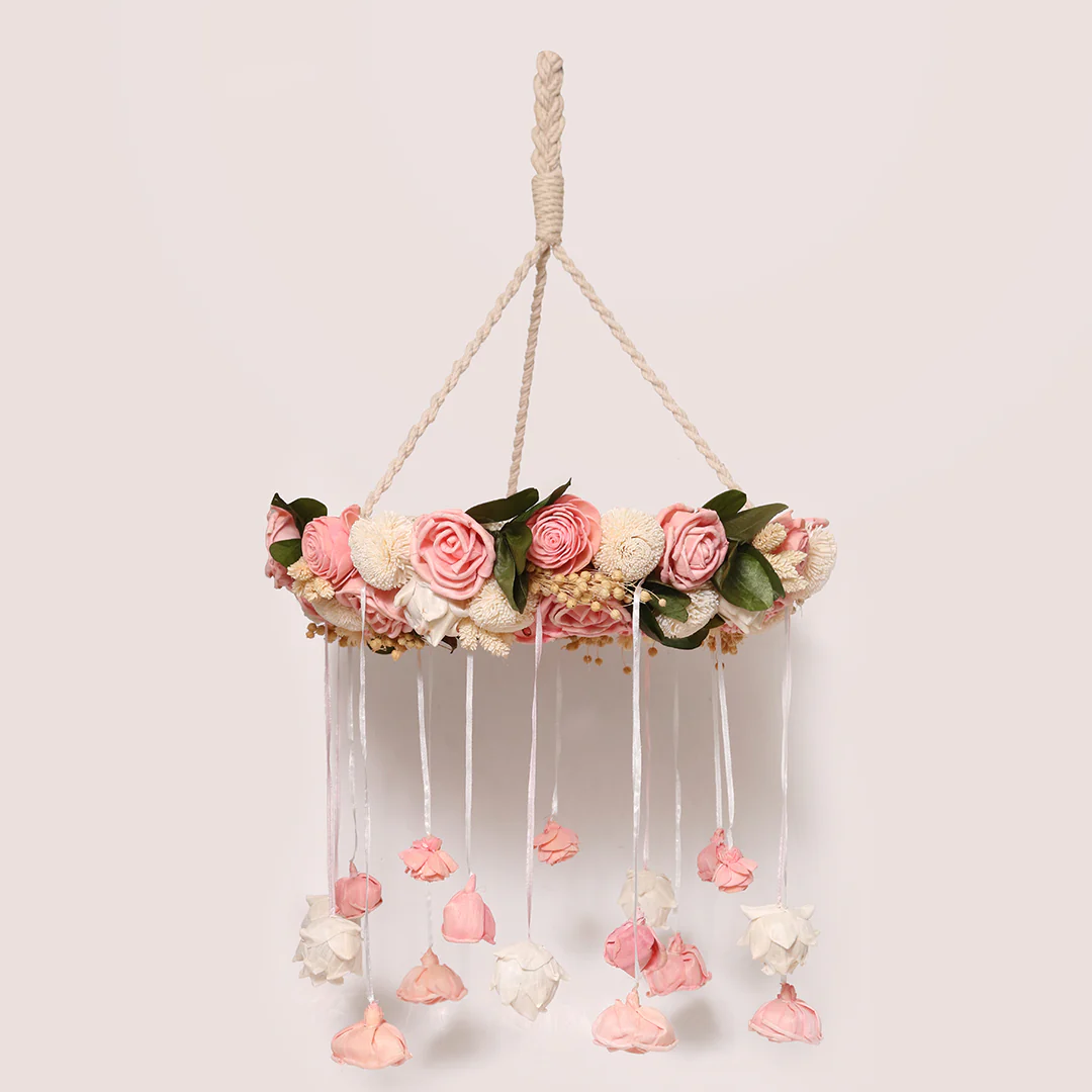 Pink Shola Rose Chandelier - Image 2