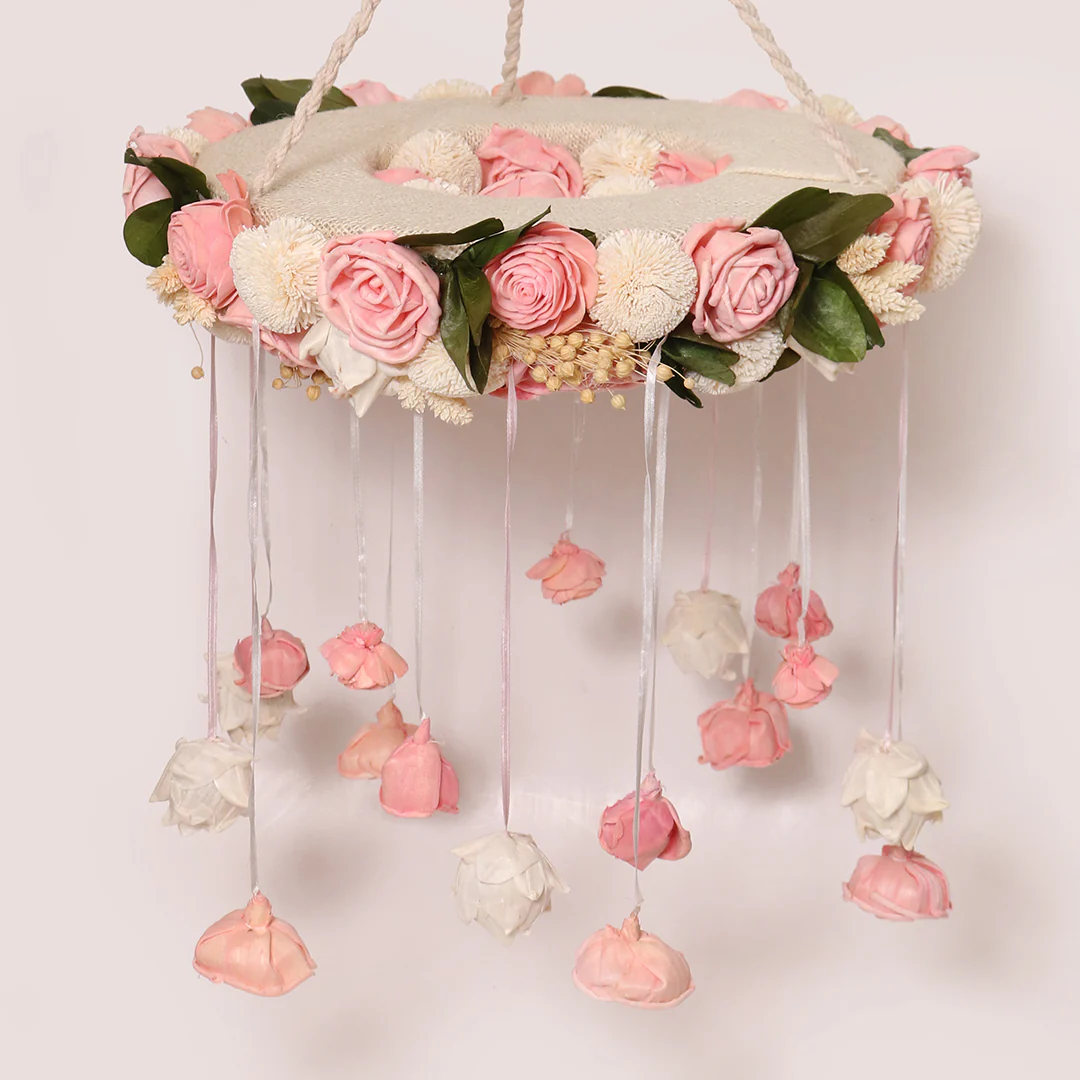 Pink Shola Rose Chandelier - Image 4