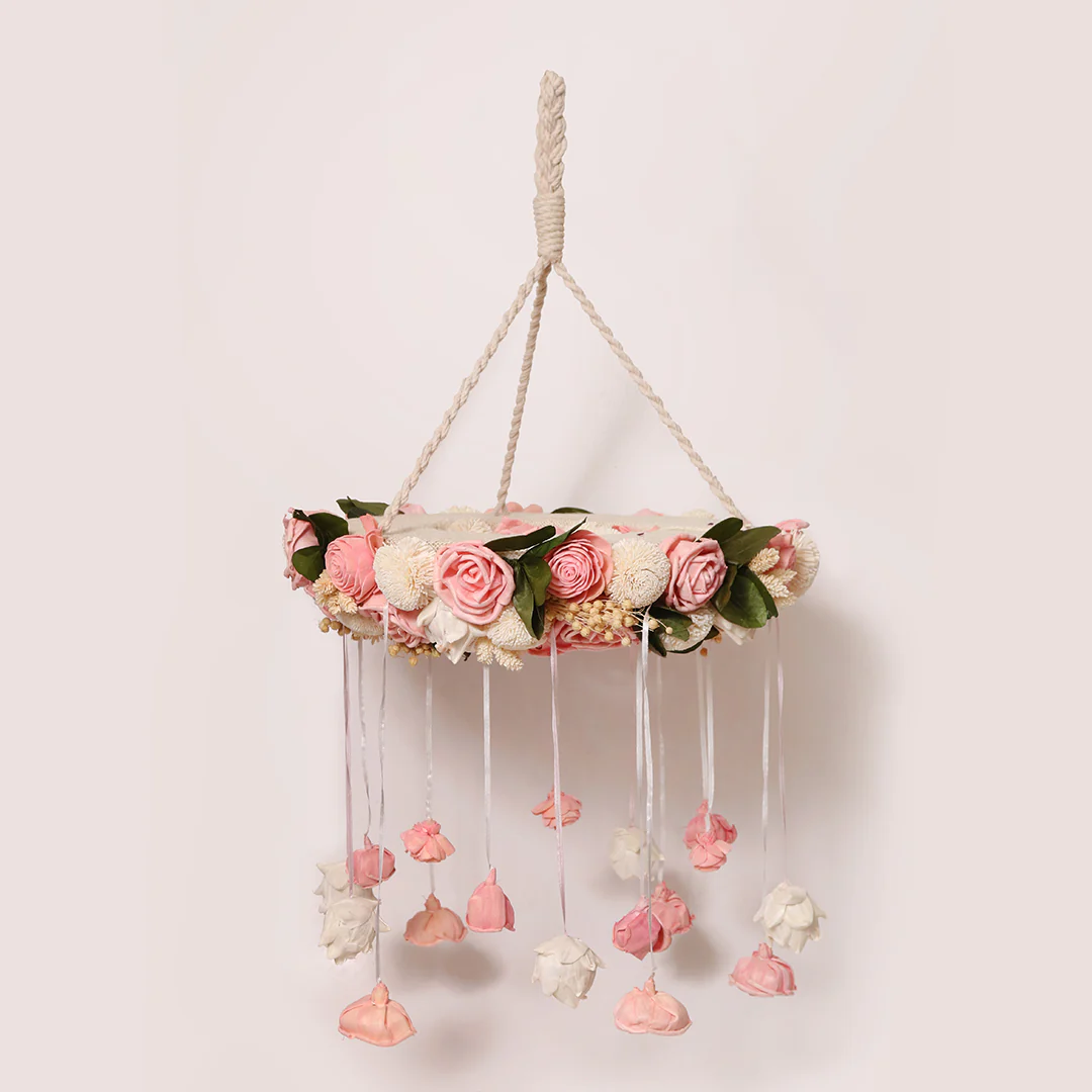 Pink Shola Rose Chandelier - Image 7