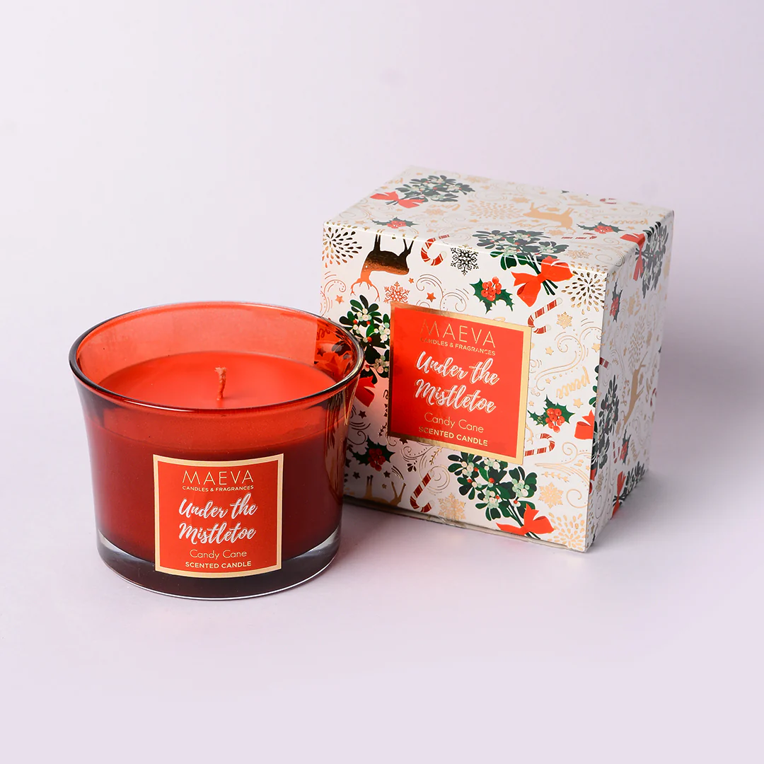 Christmas Flared Glass Candle - Image 4