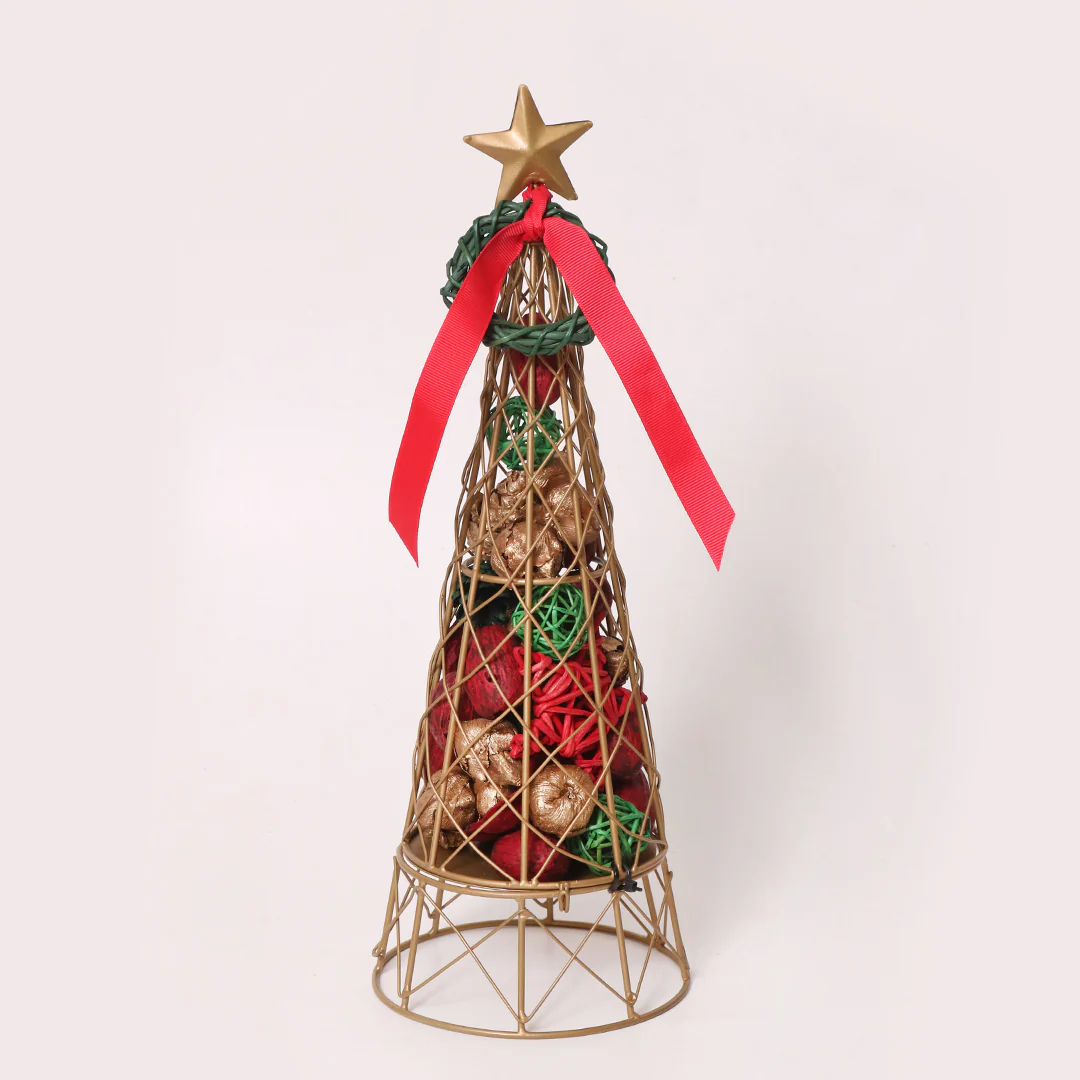 Christmas Tree Metal Cage Potpourri - Image 2