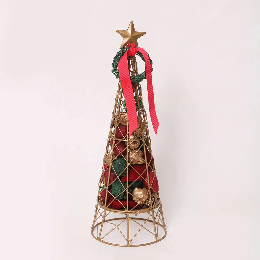 Christmas Tree Metal Cage Potpourri - Image 3
