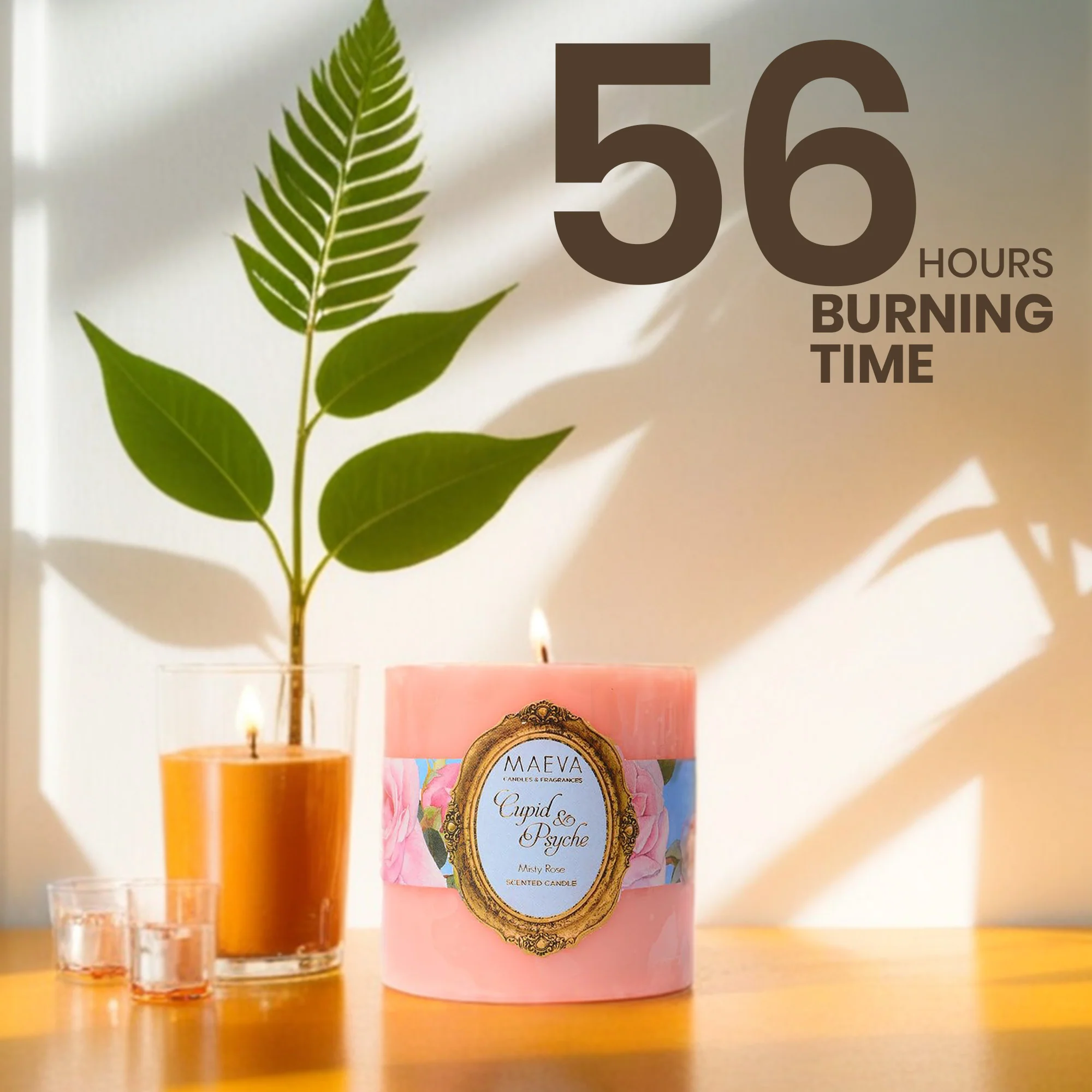 Cupid & Psyche Pillar Candle - S - Image 4
