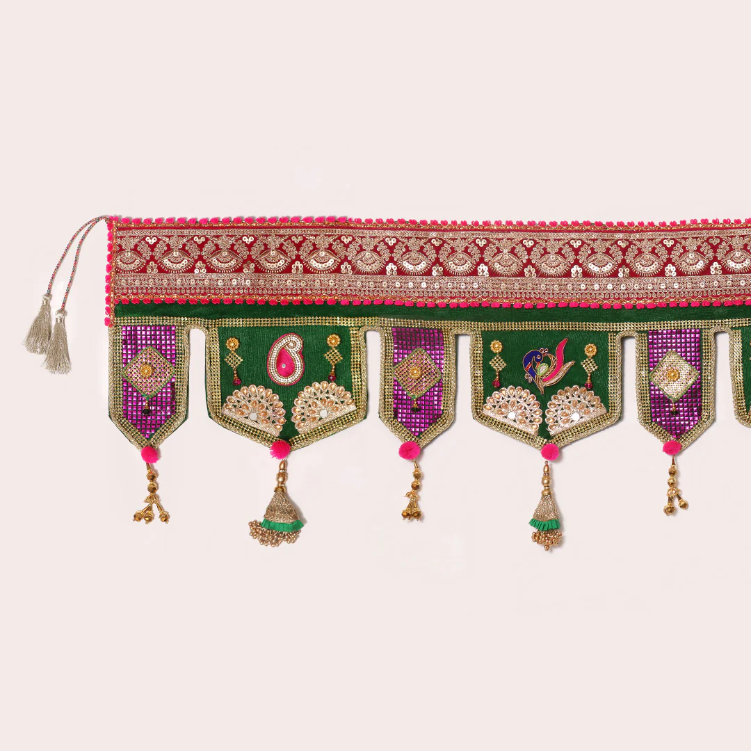 Embellished Green Toran - Image 4