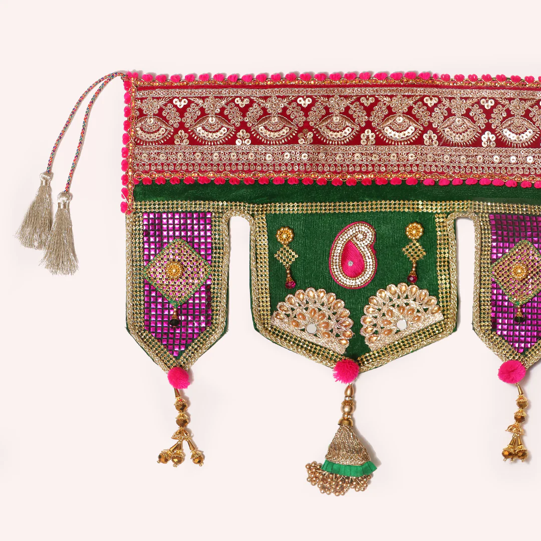Embellished Green Toran - Image 5