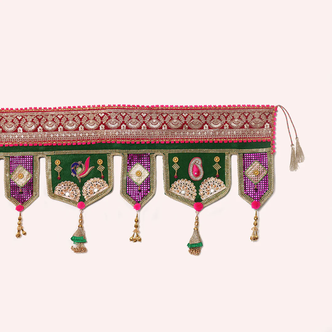 Embellished Green Toran - Image 6
