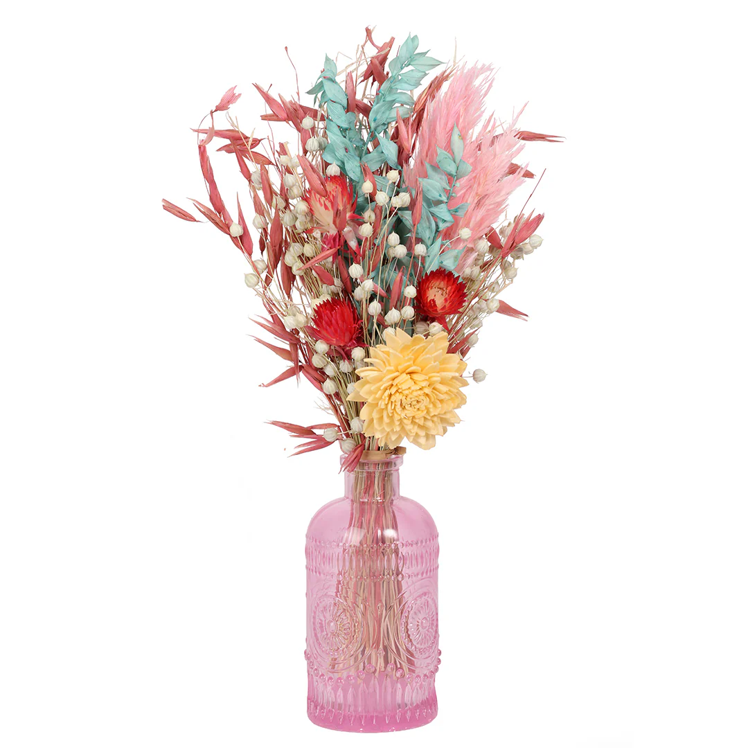 Candy Embossed Vase with Flowers - Image 2