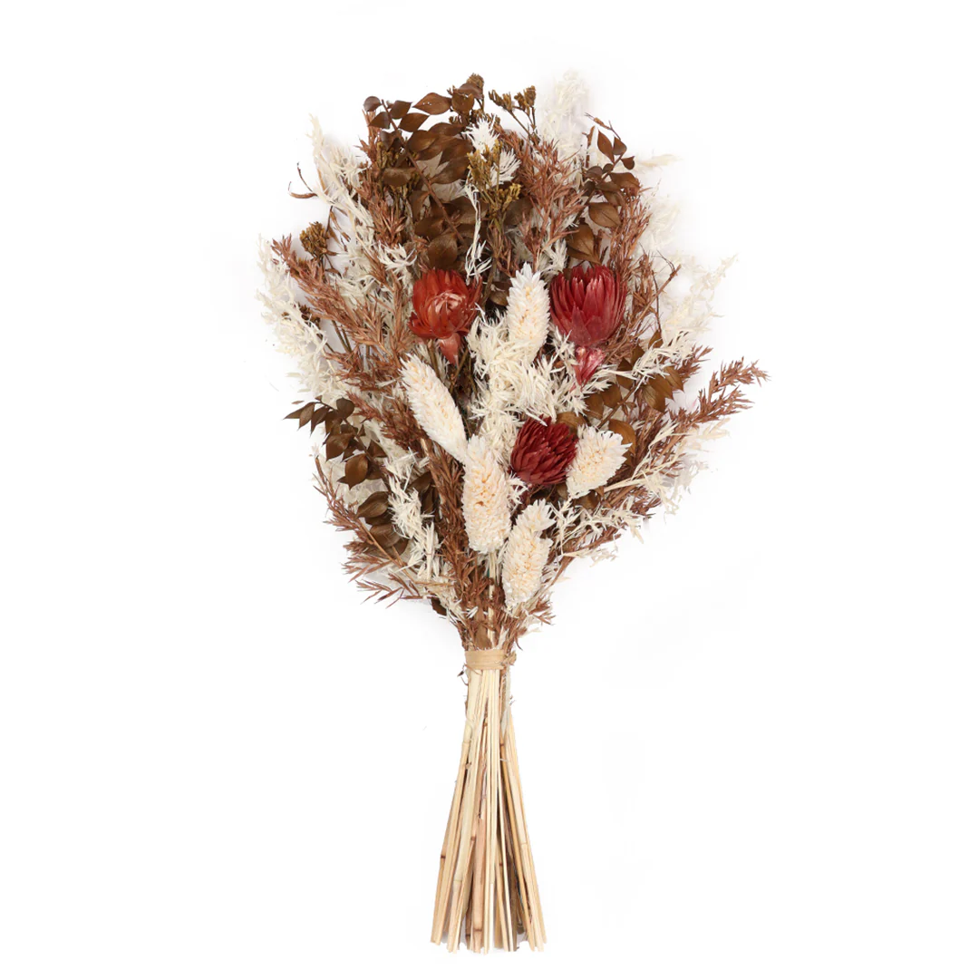 Cocoa Embossed Vase with Flowers - Image 4