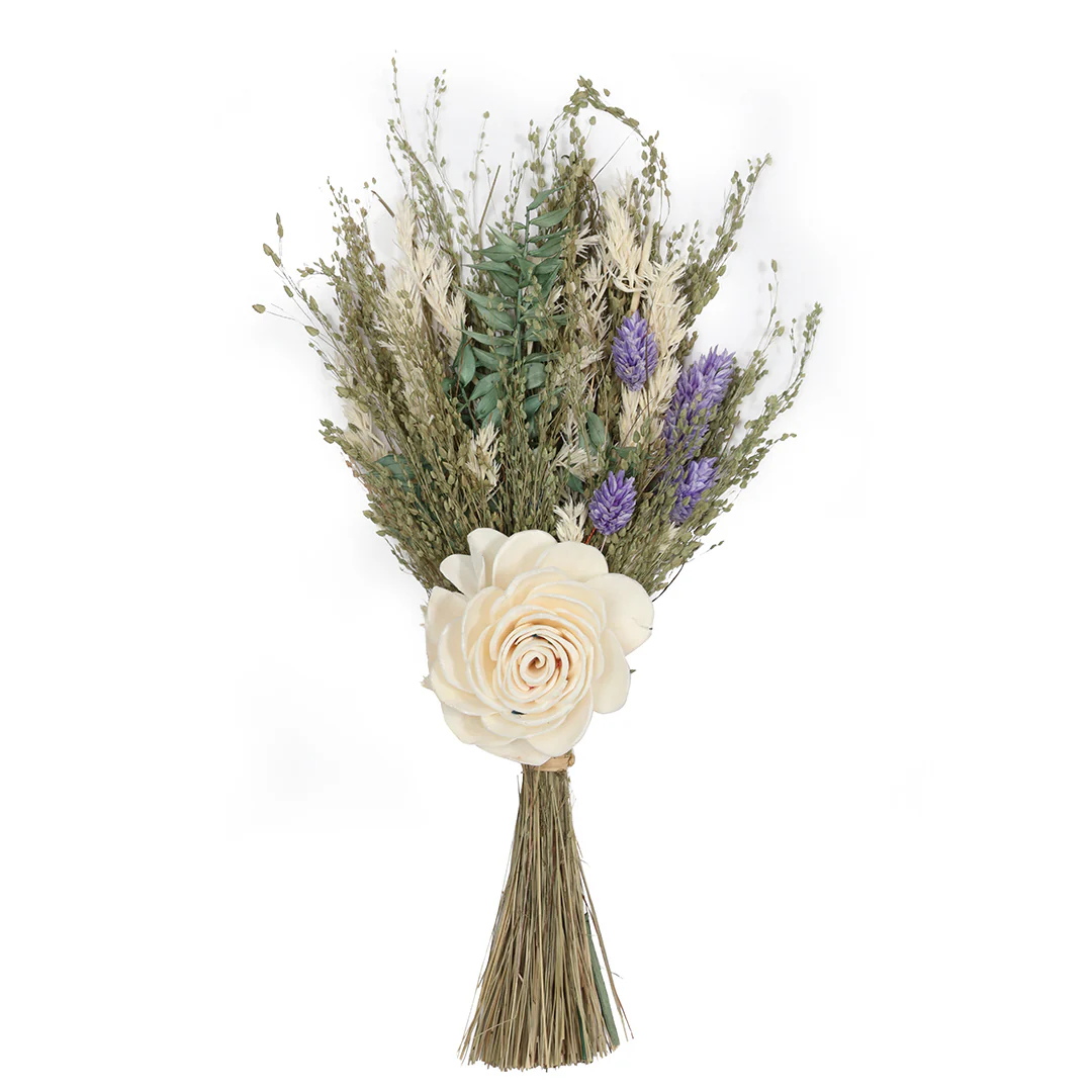 Sky Embossed Vase with Flowers - Image 3