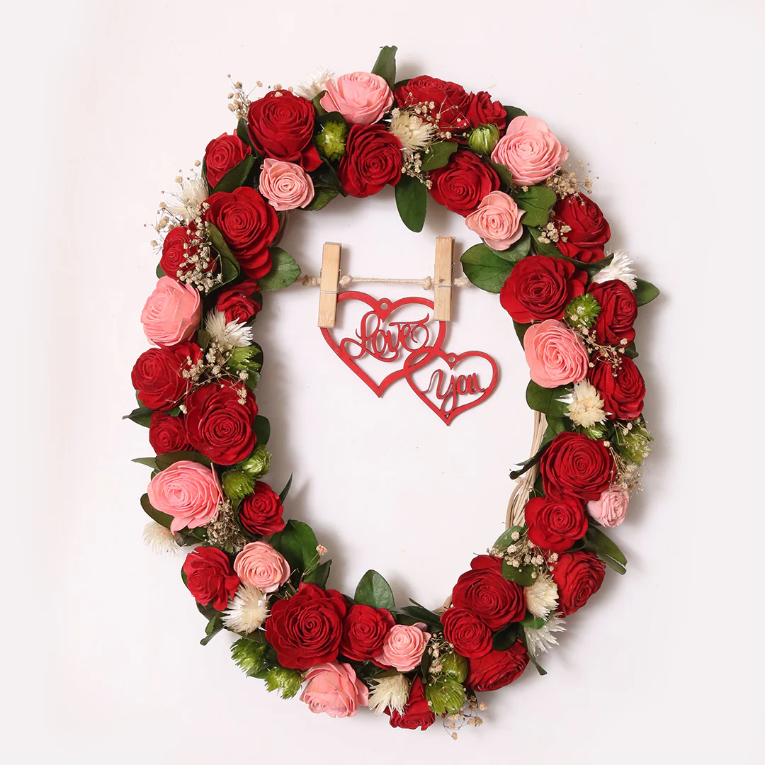 Eternal Love Oval Wreath - Image 2