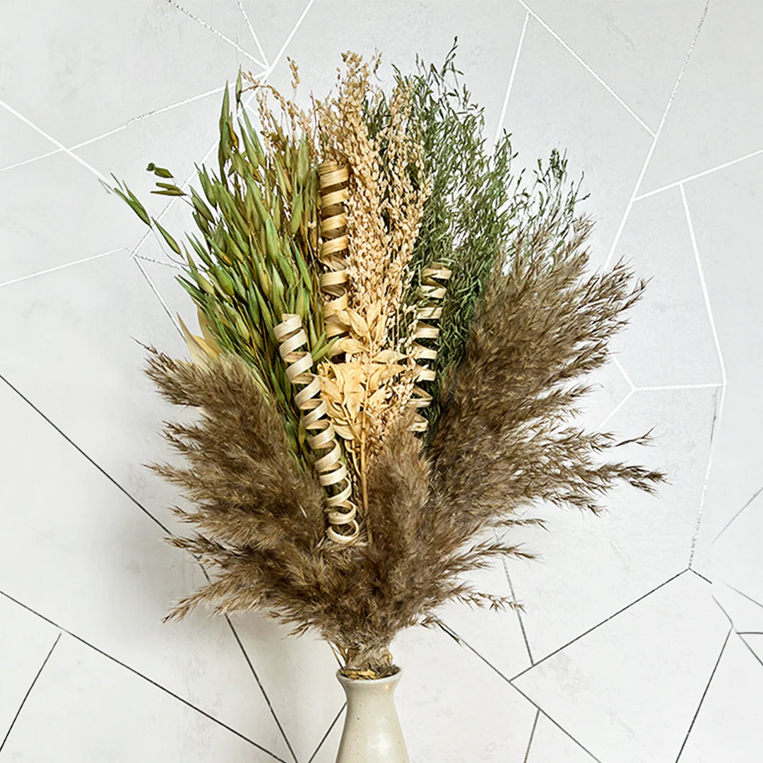 Everyday beige dried flower bunches - Image 2