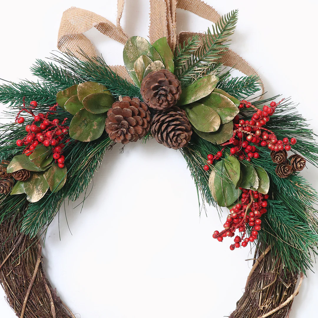 Festive Foliage Wreath - Image 3