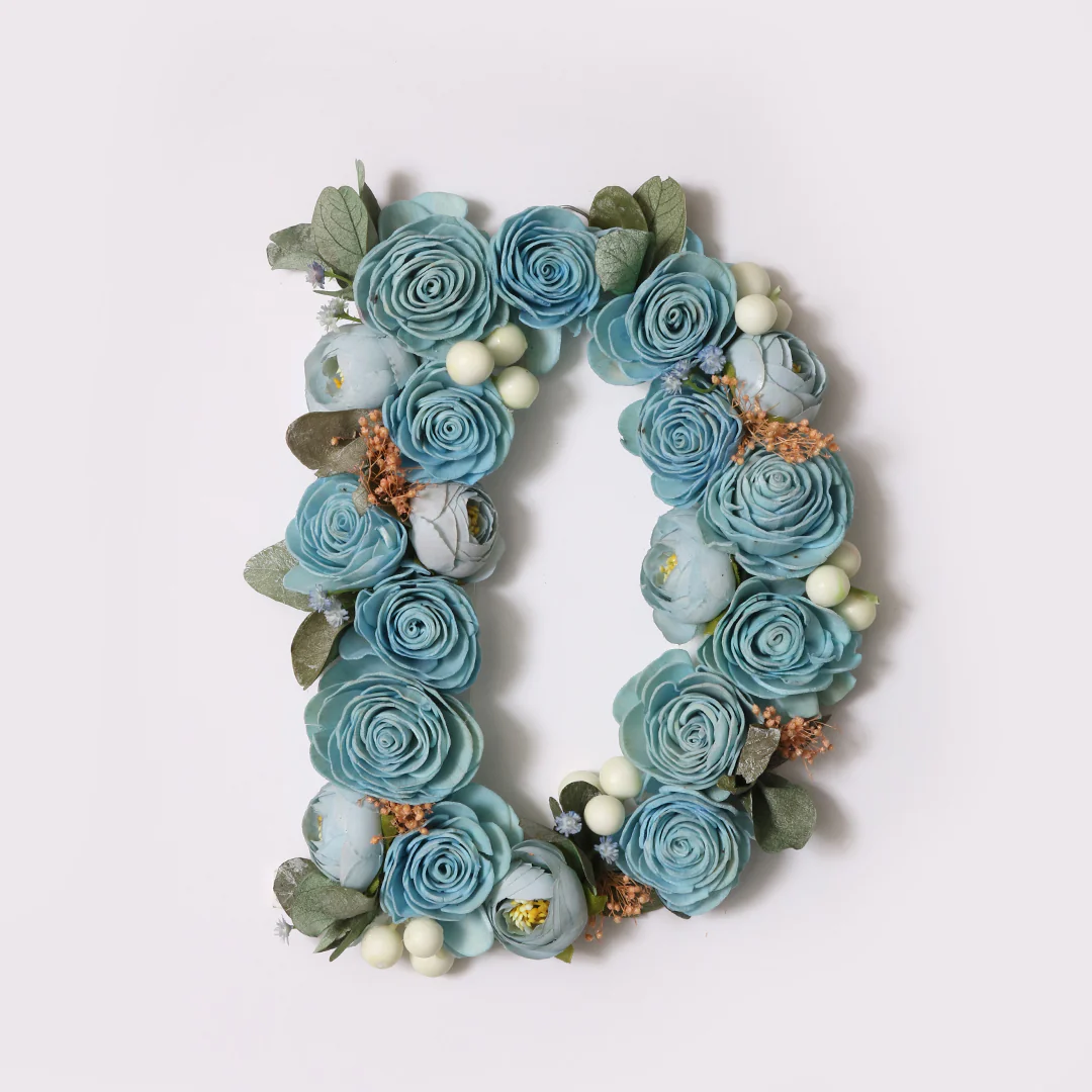 Blue Floral Alphabets - Image 10