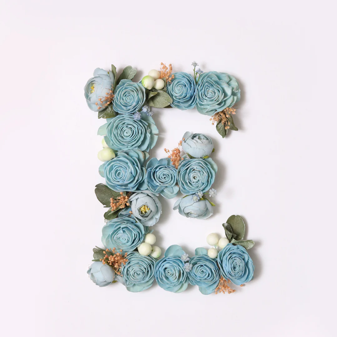 Blue Floral Alphabets - Image 12