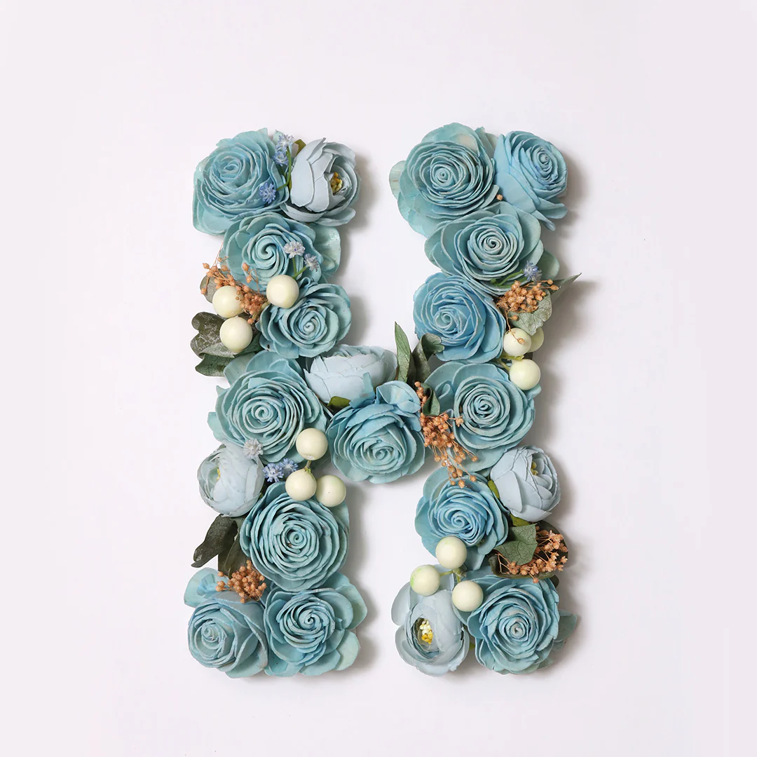 Blue Floral Alphabets - Image 18