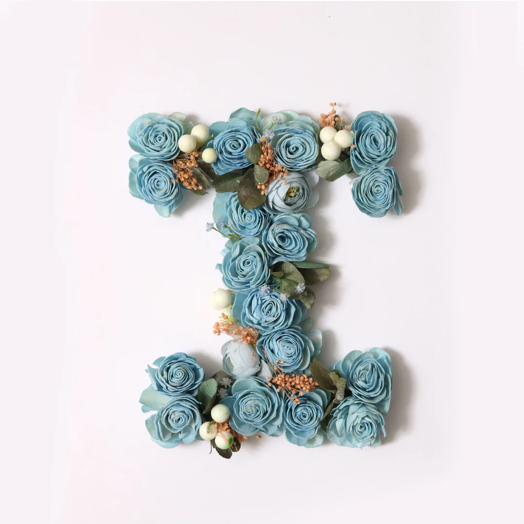Blue Floral Alphabets - Image 20