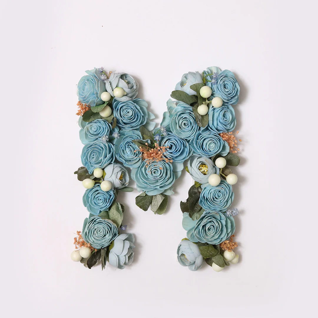 Blue Floral Alphabets - Image 28