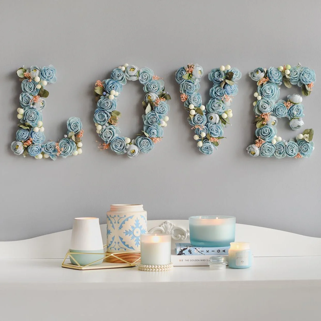 Blue Floral Alphabets - Image 3