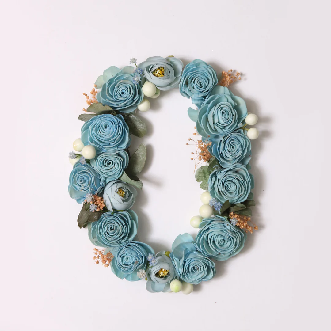 Blue Floral Alphabets - Image 32