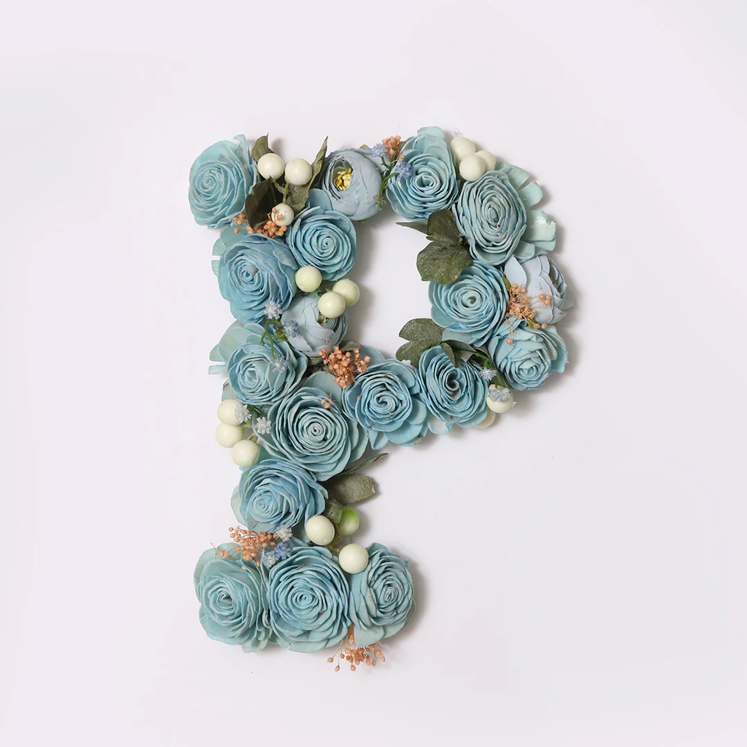 Blue Floral Alphabets - Image 34