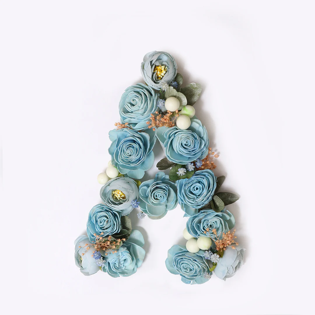 Blue Floral Alphabets - Image 4