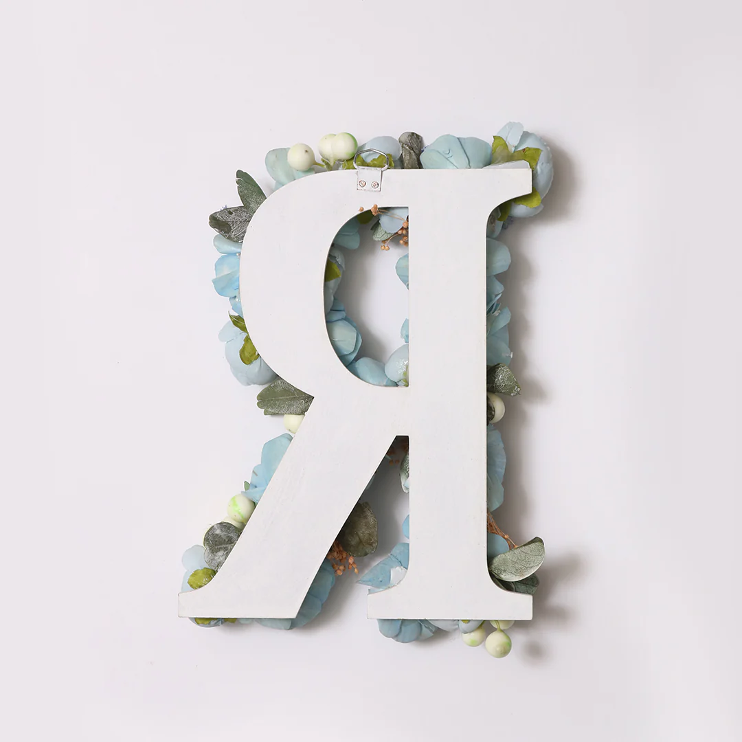 Blue Floral Alphabets - Image 42