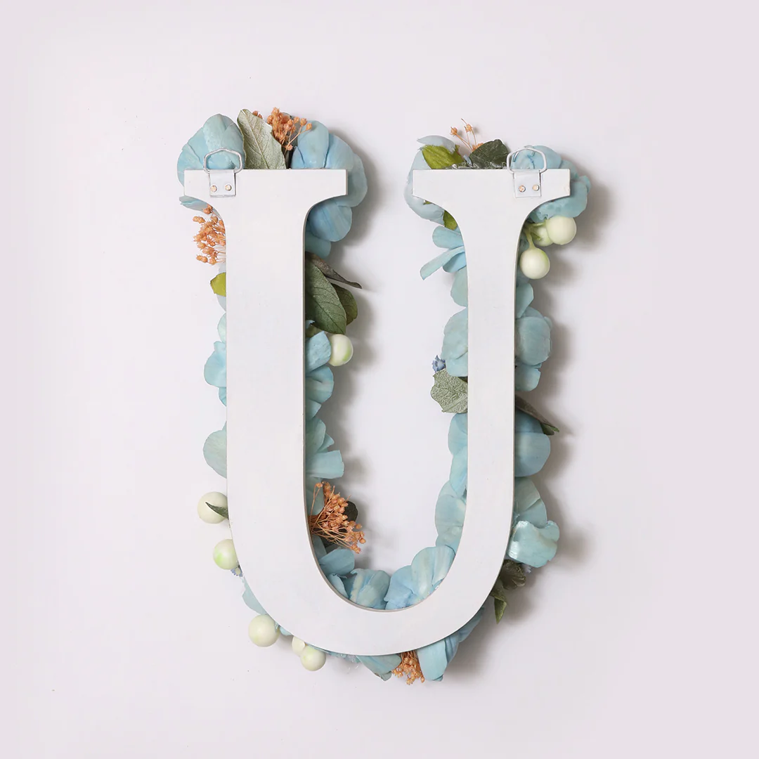 Blue Floral Alphabets - Image 45