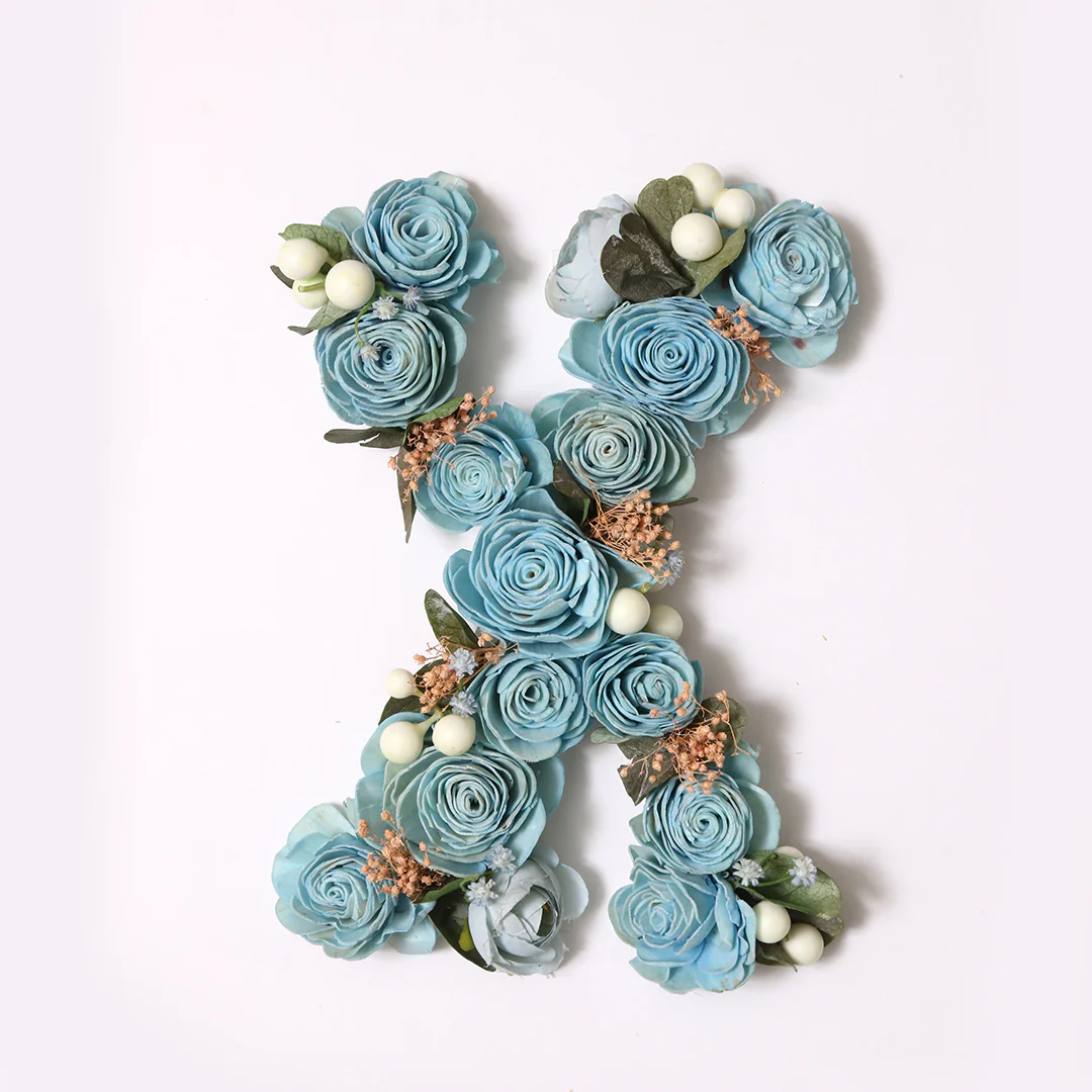 Blue Floral Alphabets - Image 51