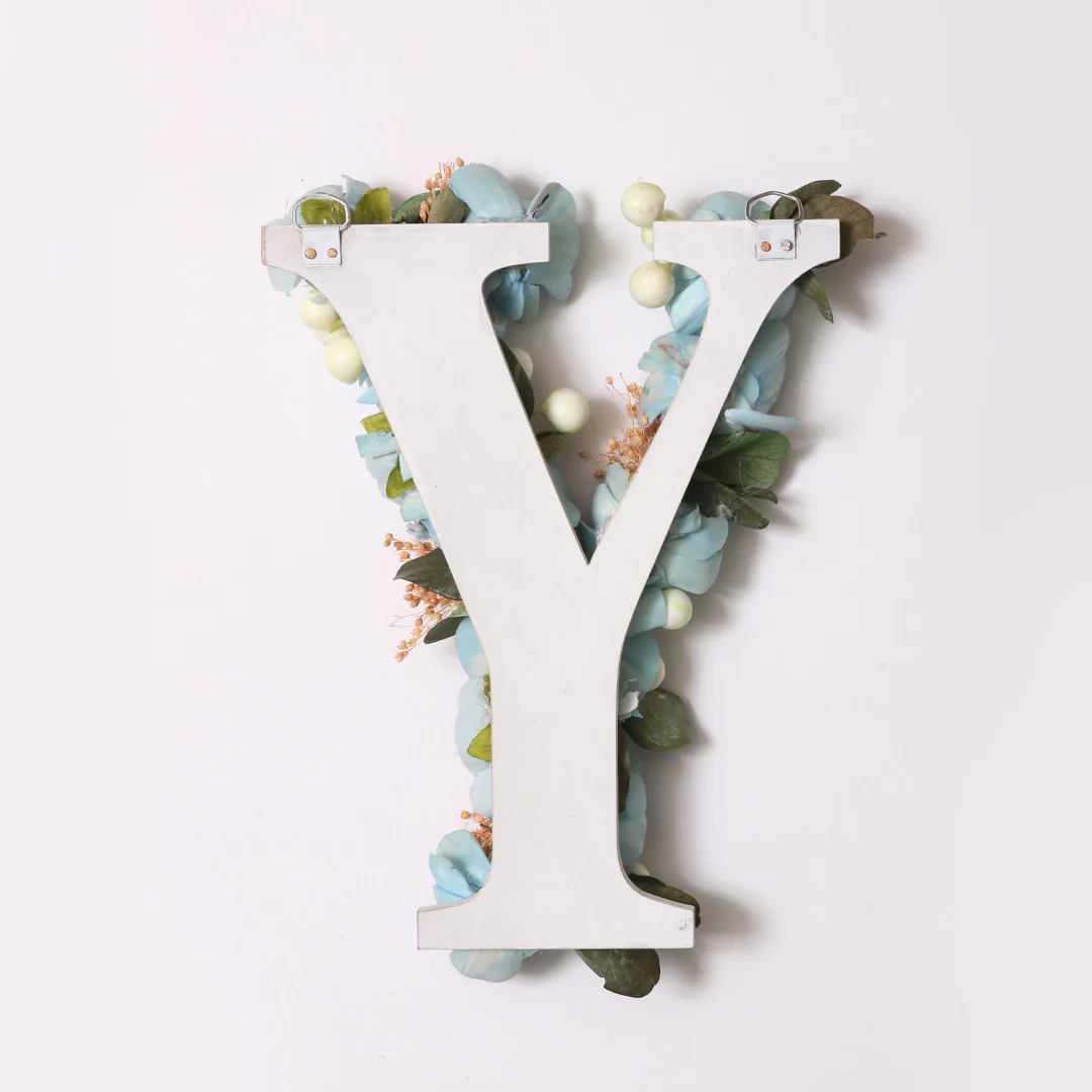 Blue Floral Alphabets - Image 54
