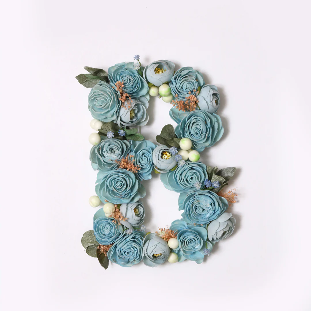 Blue Floral Alphabets - Image 6