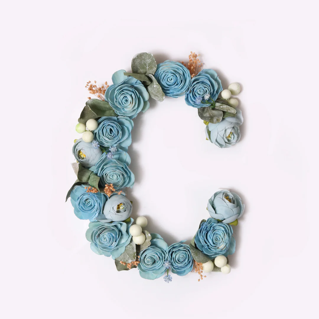 Blue Floral Alphabets - Image 8