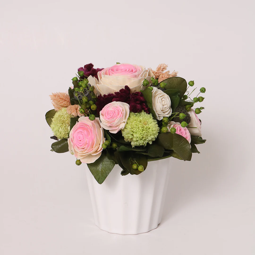 Rustic Blooms Hanging Pot Decor - Image 3