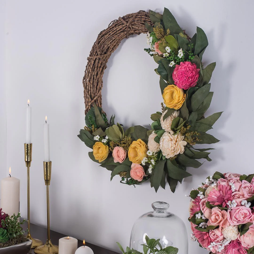 Forest Fantasy Dried Flower Wreath - Image 3