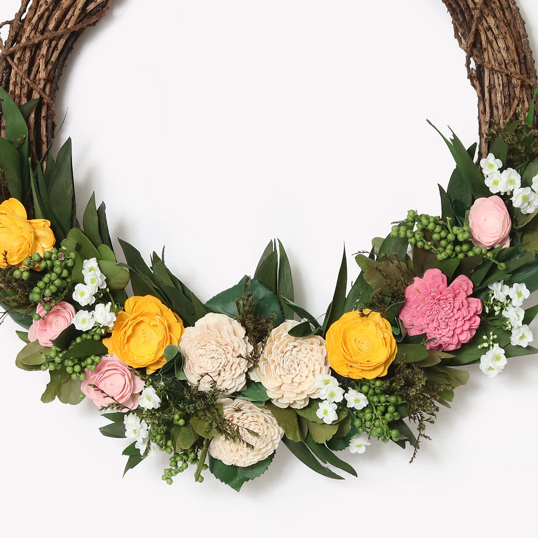 Forest Fantasy Dried Flower Wreath - Image 4